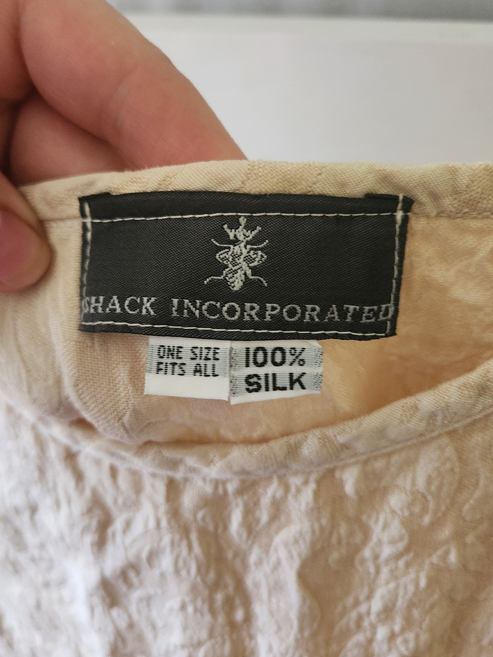 Shack Incorporated 100 % silk prairie Long Dress Drapey Cream Lagenlook Boho O/S - Picture 2 of 6